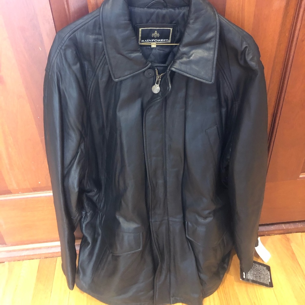 NWT - Rainforest Men’s Leather Coat